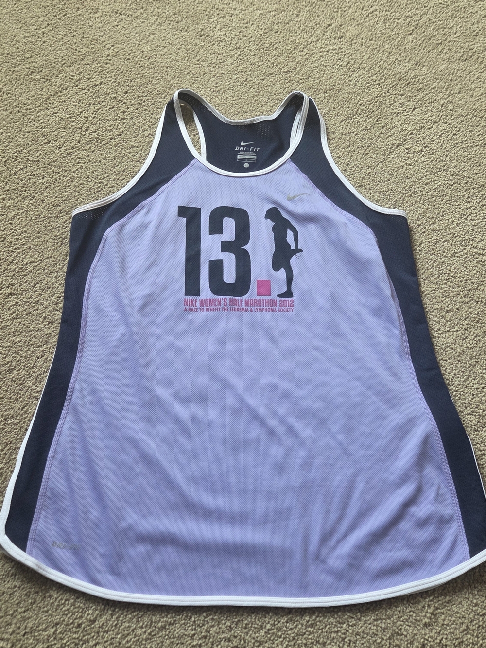 Nike Women's Half Marathon 2012 Dri-Fit Running Tank Large